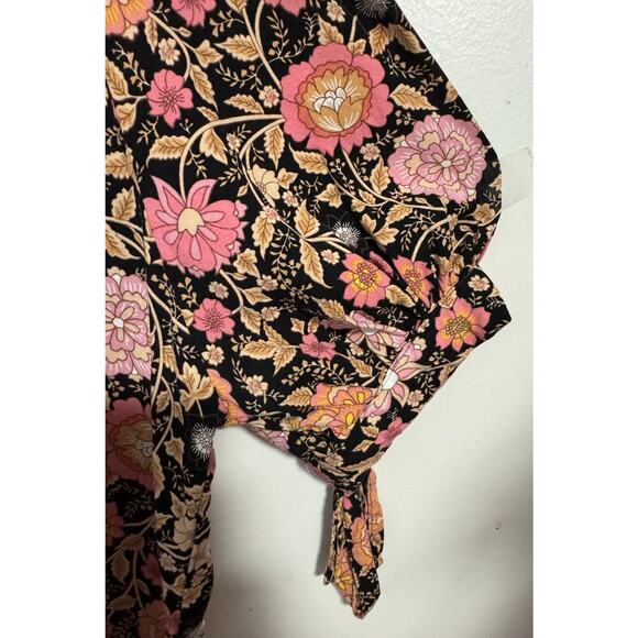 Cynthia Rowley Sm BOHO style blouse Floral design Cottagecore - Picture 2 of 9